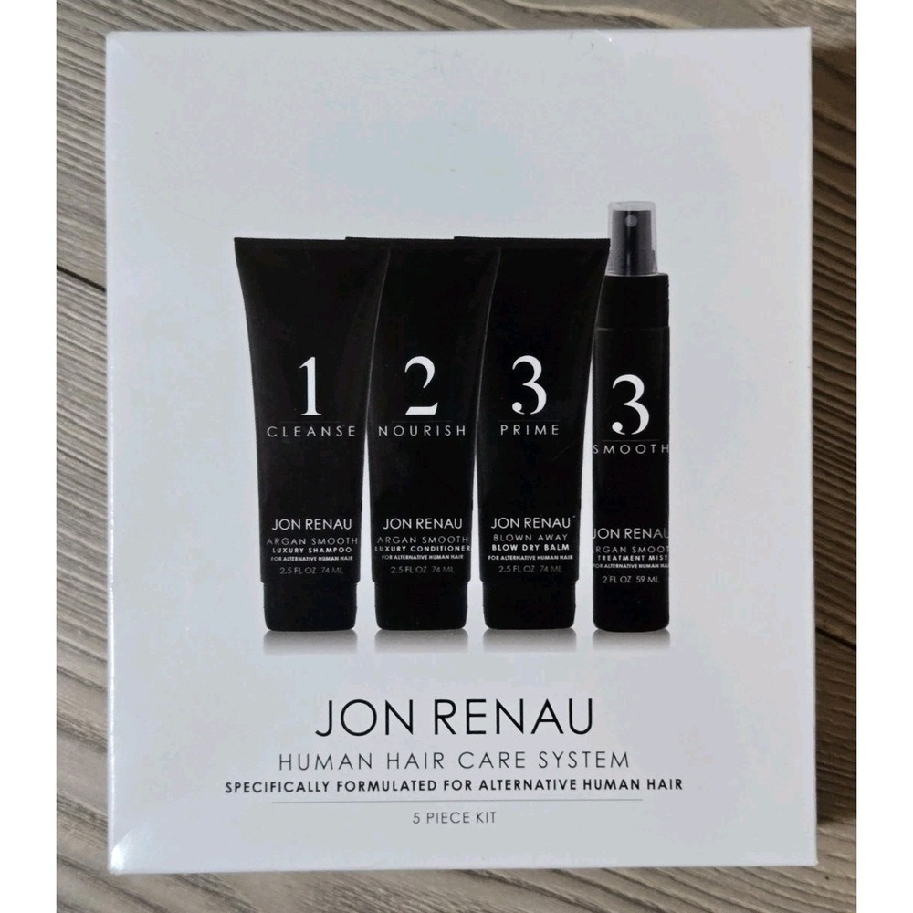 NEW Jon Renau Human Hair Care System 5 Piece Kit For Wigs Sealed NIB